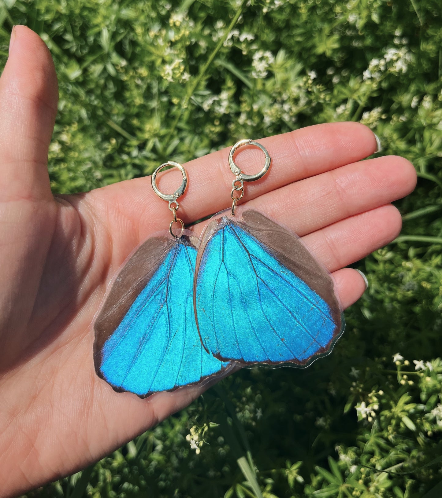 Blue Morpho Earring - Moonpetal Wings